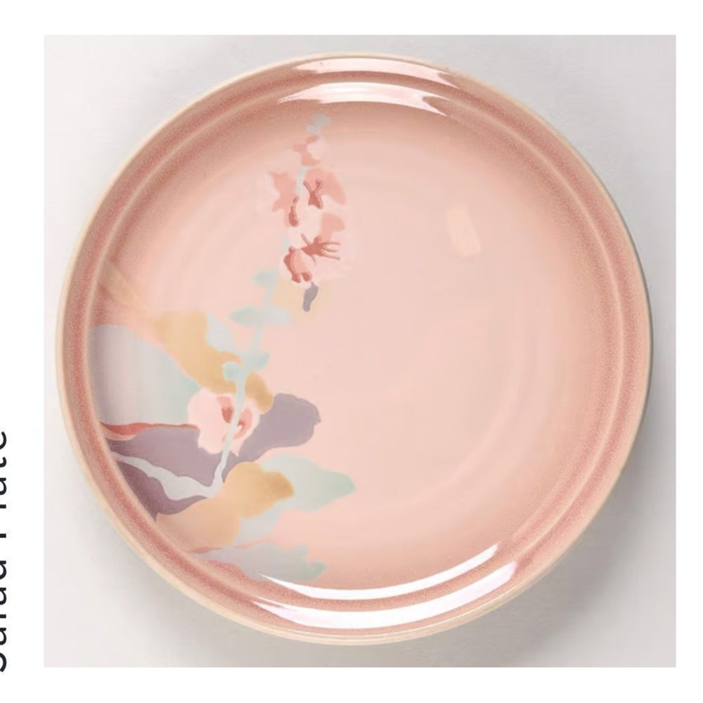 Noritake Stoneware Prairie Song Pink Pastel MCM Floral 6.5” Cereal Bowl Japan - Picture 3 of 3